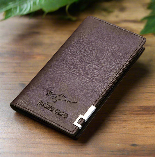 Sleek Black Leather Wallet for Men – Minimalist & Durable