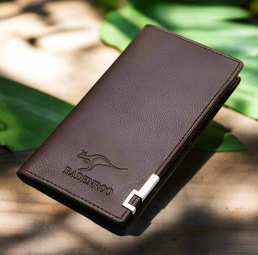 Sleek Black Leather Wallet for Men – Minimalist & Durable